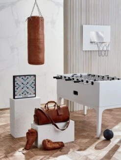 Leather Head Small Black Leather Basketball 11 Leather Head Small Black Leather Basketball -Furniture Sale HeritageTanLeatherPunchingOC19