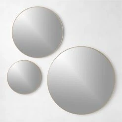 Infinity Brass Round Wall Mirror 24" -Furniture Sale InfinityBrsRndWllMrrrsGrpFHS22