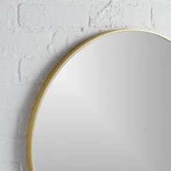Infinity Brass Round Wall Mirror 24" -Furniture Sale InfinityRndMirror24inBrassROS20
