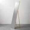Infinity Standing Brass Floor Length Mirror 16"x69" -Furniture Sale InfinityStandingMirrorBrsROS20