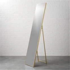 Infinity Standing Brass Floor Length Mirror 16"x69"