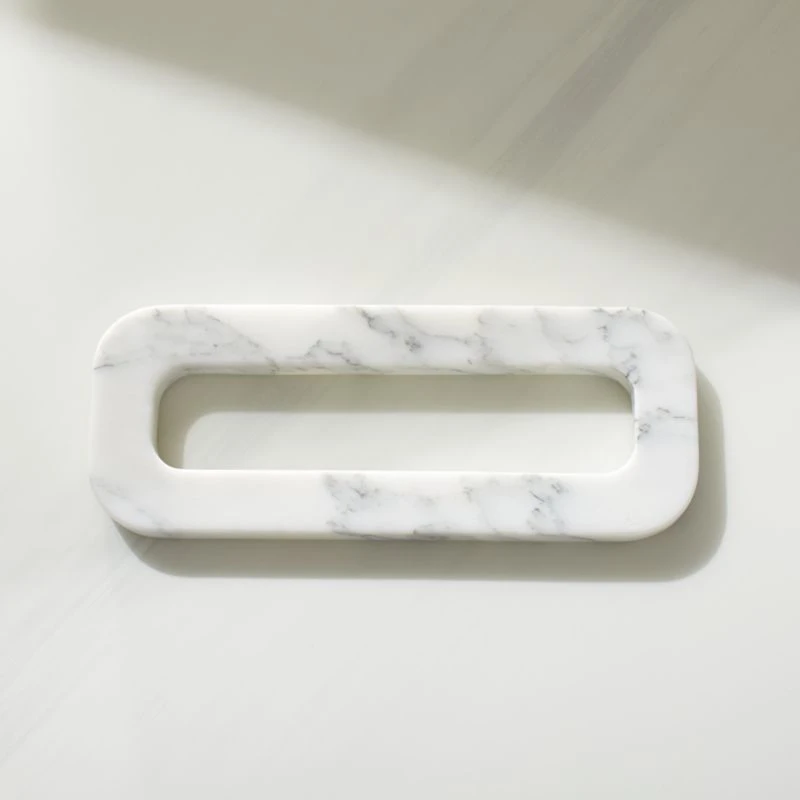 Link White Marble Trivet 2 Link White Marble Trivet
