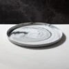 Swirl Black And White Serving Platter -Furniture Sale JFSwirl14inServingPlatterSHF20