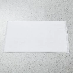 Kindred Organic Cotton White Bath Mat 24''x36''