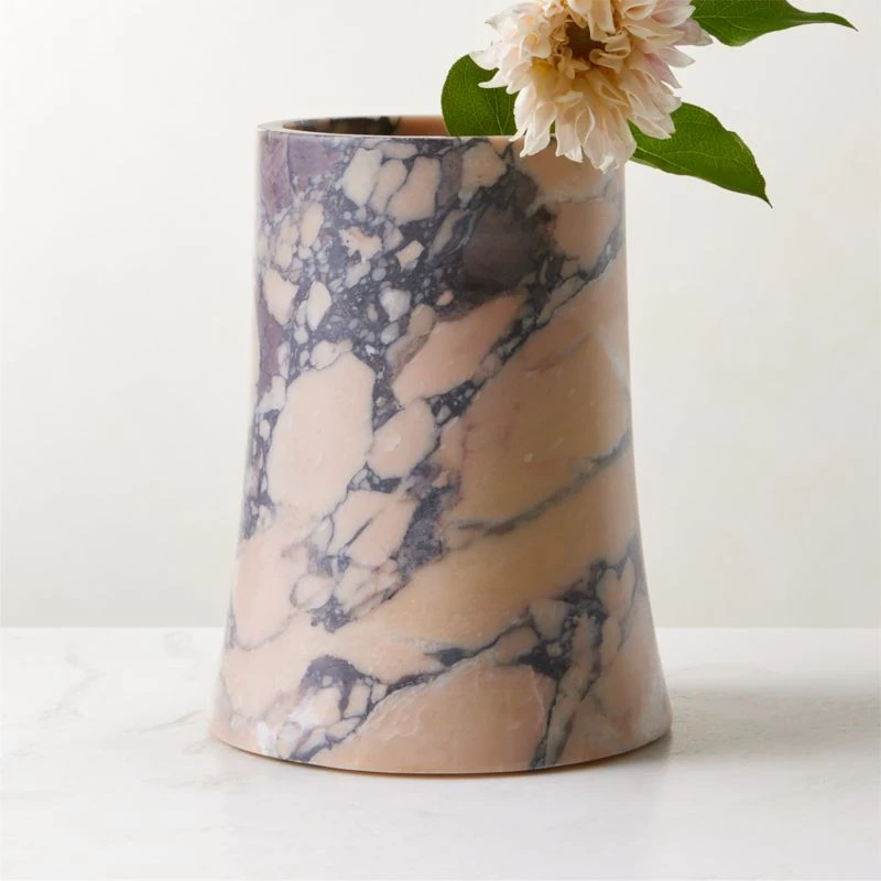 La Paloma Purple Breccia Marble Vase 7 La Paloma Purple Breccia Marble Vase - Image 5