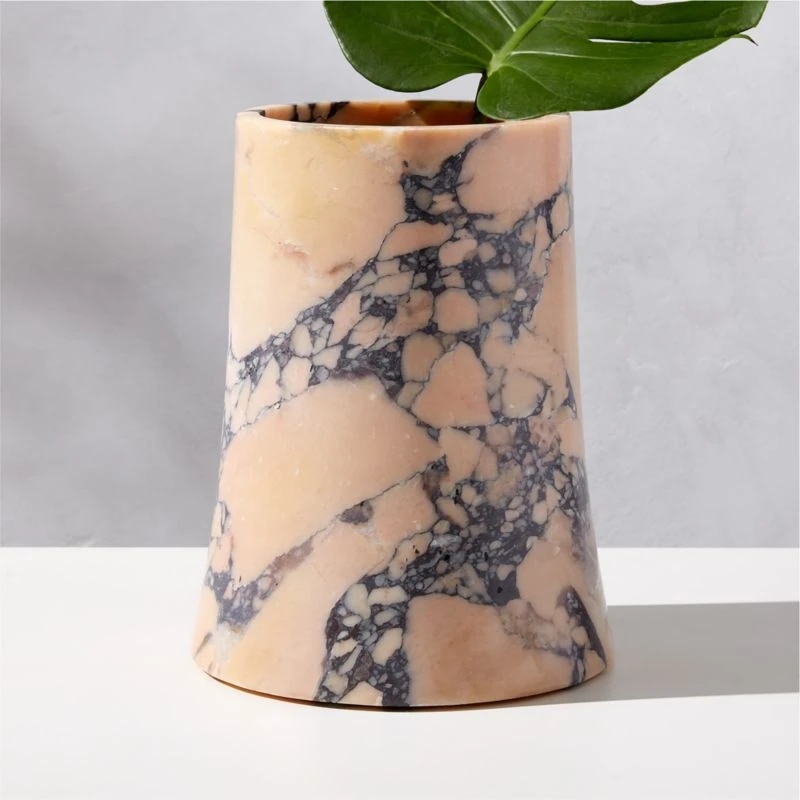 La Paloma Purple Breccia Marble Vase 4 La Paloma Purple Breccia Marble Vase - Image 2