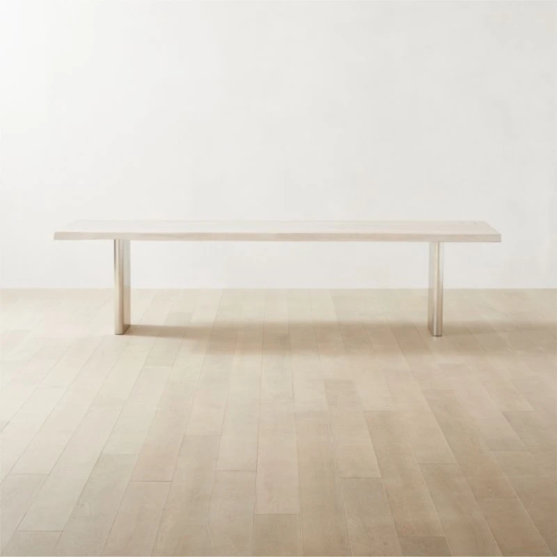 Landscape Live Edge XL White Washed Wood Dining Table 3 Landscape Live Edge XL White Washed Wood Dining Table