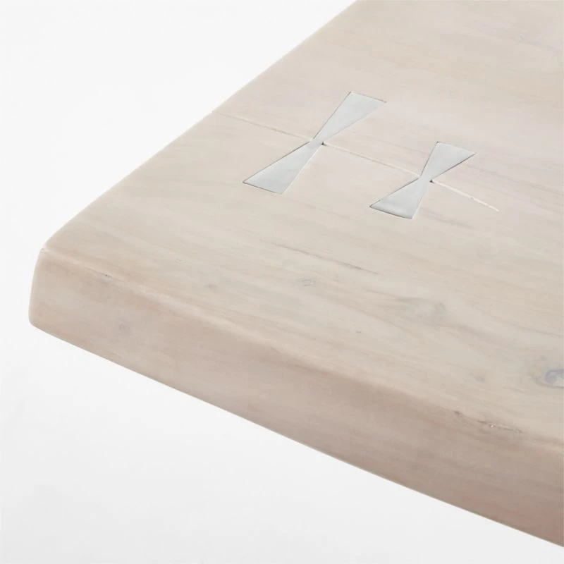 Landscape Live Edge XL White Washed Wood Dining Table 8 Landscape Live Edge XL White Washed Wood Dining Table - Image 6