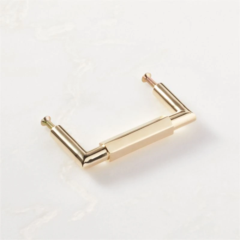 Lavau Unlacquered Brass Handle 3" 6 Lavau Unlacquered Brass Handle 3" - Image 4