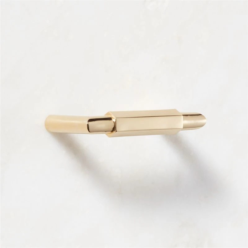 Lavau Unlacquered Brass Handle 3" 5 Lavau Unlacquered Brass Handle 3" - Image 3