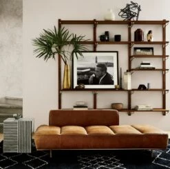 Walnut Modular Single Shelf 88" -Furniture Sale LawndaleDaybedJL18 1