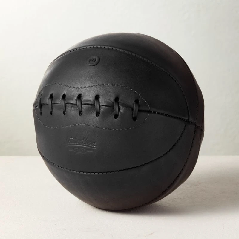 Leather Head Small Black Leather Basketball 3 Leather Head Small Black Leather Basketball