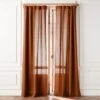 Glazed Ginger Linen Window Curtain Panel 48''x84'' 2 Glazed Ginger Linen Window Curtain Panel 48''x84'' -Furniture Sale LinenGlazedGinger96PanelSHS23