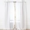 White Linen Sheer Window Curtain Panel 48"x84" -Furniture Sale LinenShrWhitePanel96inSHF21