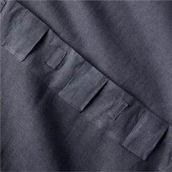 EUROPEAN FLAX™-Certified Linen Smokey Blue Window Curtain Panel 48''x84'' -Furniture Sale LinenSmkBl96CurtainPnlAV3SHS23