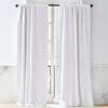 White Linen Blackout Curtain Panel -Furniture Sale LinenWhtBlackoutPnl120inSHS21 1