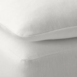 Lumin 4-Piece Modular Snow White Performance Fabric Sectional Sofa -Furniture Sale LuminWtPrfFbcOttomanAVSSF23