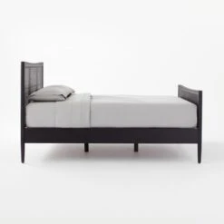 Maeve Black Cane Queen Bed -Furniture Sale MaeveBlackQueenBedSDSSF21