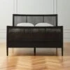 Maeve Black Cane Queen Bed 2 Maeve Black Cane Queen Bed -Furniture Sale MaeveBlackQueenBedSHF21