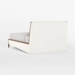 Malena White Boucle Queen Bed -Furniture Sale MalenaQueenBed3QBSSF22