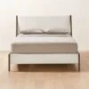 Malena White Boucle Queen Bed 1 Malena White Boucle Queen Bed -Furniture Sale MalenaQueenBedSHF22