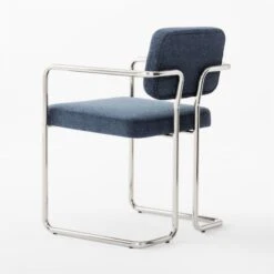 Marc Dark Blue Dining Chair -Furniture Sale MarcDarkBlueDiningChair3QBSSF22