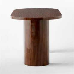 Marisa High-Gloss Walnut Wood Desk 70'' -Furniture Sale MarisaHiGlossDeskLrgSDSSS23