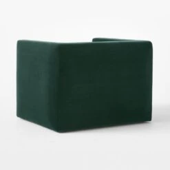 Matra Deep Teal Velvet Lounge Chair -Furniture Sale MatraGreenVelvetChair3QBSSF22