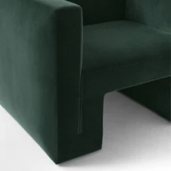 Matra Deep Teal Velvet Lounge Chair -Furniture Sale MatraGreenVelvetChairAVSSF22