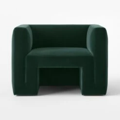 Matra Deep Teal Velvet Lounge Chair -Furniture Sale MatraGreenVelvetChairSOSSF22