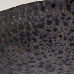 Melva Black Serving Bowl With Reactive Glaze -Furniture Sale MelvaServingBowlAV2SHF23