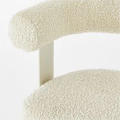 Mezza Ivory Boucle Office Chair -Furniture Sale MezzaIvoryBclChairAVSSS23
