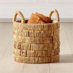 Milos Handwoven Storage Basket Medium -Furniture Sale MilosBasketMediumROS21