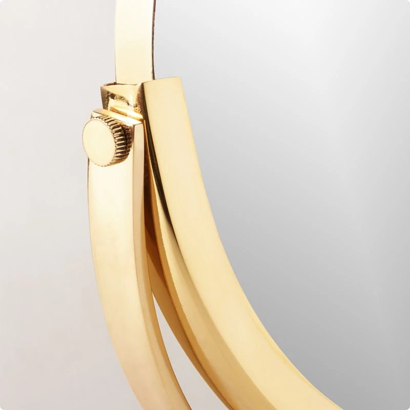 Mimi Rotating Polished Brass Vanity Mirror 5 Mimi Rotating Polished Brass Vanity Mirror - Image 3
