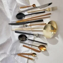 Set Of 6 Mini Gold Cocktail Forks 9 Set Of 6 Mini Gold Cocktail Forks -Furniture Sale MiniSpoonsTiltBrushedSilverAG20 1x1 1