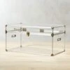 Mod Large Clear Acrylic Locker Trunk -Furniture Sale ModLockerLgSHF17