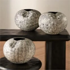 Moe Black And White Ceramic Vase -Furniture Sale MoeBlackNWhiteVaseAV2SHF23