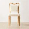 Monte Ivory Upholstered Dining Chair -Furniture Sale MonteCrvdBkDnngChairBrnSHS23