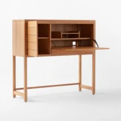 Monte Nido Oak Wood Secretary Desk -Furniture Sale MonteNidoDesk3QAVSSS22