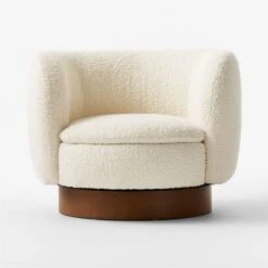 Muir White Boucle Swivel Chair 13 Muir White Boucle Swivel Chair -Furniture Sale MuirWhtBclSwivelChairSOSSF23