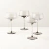 Muse Smoked Coupe Cocktail Glass Set Of 4 1 Muse Smoked Coupe Cocktail Glass Set Of 4 -Furniture Sale MuseSmkCpCocktailGlassS4SHS23