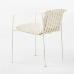 Navene Ivory Outdoor Dining Armchair Set Of 4 -Furniture Sale NaveneIvyDiningChair3QBSSS23