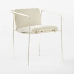 Navene Ivory Outdoor Dining Armchair Set Of 4 -Furniture Sale NaveneIvyDiningChair3QSSS23