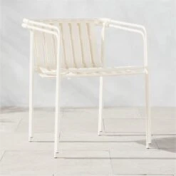 Navene Ivory Outdoor Dining Armchair Set Of 4 -Furniture Sale NaveneIvyDiningChairAVSHS23