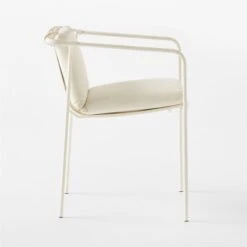 Navene Ivory Outdoor Dining Armchair Set Of 4 -Furniture Sale NaveneIvyDiningChairSDSSS23