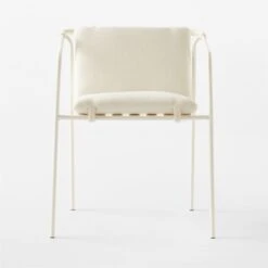 Navene Ivory Outdoor Dining Armchair Set Of 4 -Furniture Sale NaveneIvyDiningChairSOSSS23