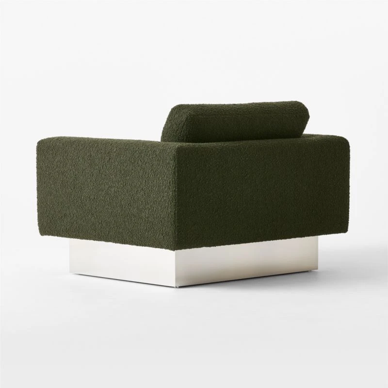 Noor Green Boucle Lounge Chair 7 Noor Green Boucle Lounge Chair - Image 5