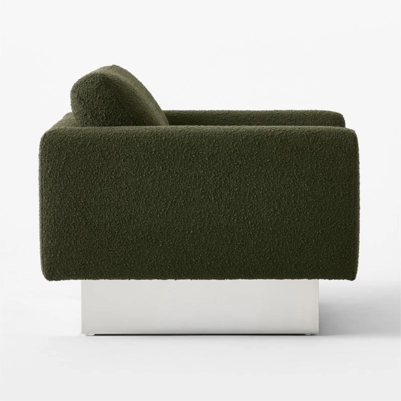 Noor Green Boucle Lounge Chair 6 Noor Green Boucle Lounge Chair - Image 4