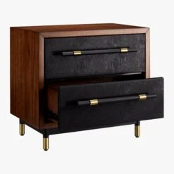 Oberlin 2-Drawer Faux Leather And Wood Nightstand 14 Oberlin 2-Drawer Faux Leather And Wood Nightstand -Furniture Sale OberlinNighstandAVS18