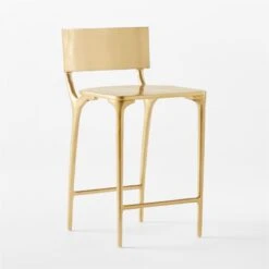 Oro Gold Metal Outdoor Counter Stool -Furniture Sale OroGoldCounterStool3QSSS23